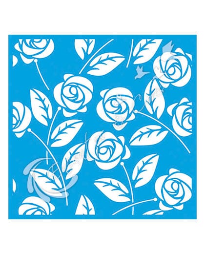 STENCIL LT STXX-042 ESTAMPA DE ROSAS